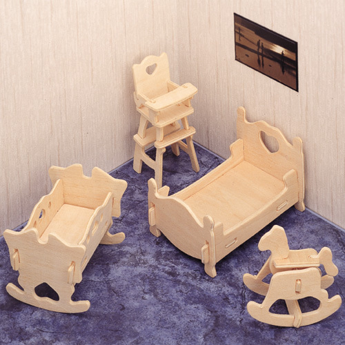 Kinderzimmermöbel - 3D Holzbausatz P010