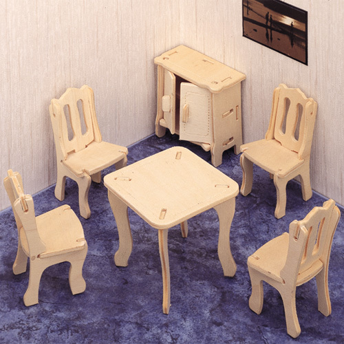 Esszimmermöbel - 3D Holzbausatz P011
