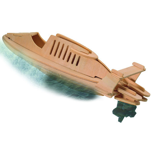 Motorboot - 3D Holzbausatz P037