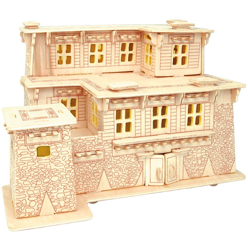 Tibetisches Haus Typ 1 - 3D Holzbausatz MW111-N