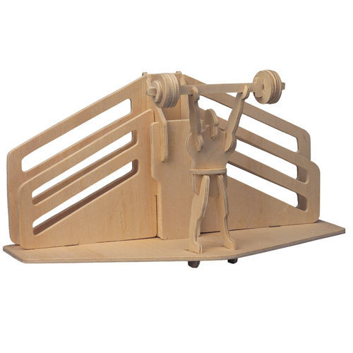 Gewichtheben - 3D Holzbausatz S021