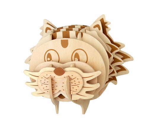 Katzenkopf - 3D Holzbausatz R012