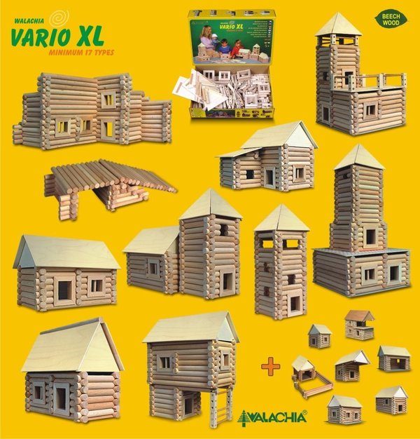 Holzbaukasten Vario XL 184 Teile - Walachia