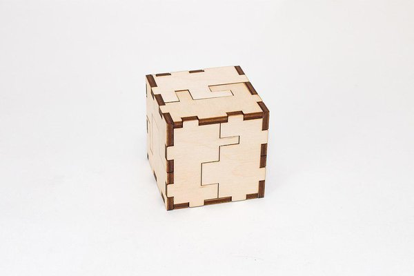 Cube 3D - Eco Wood Art