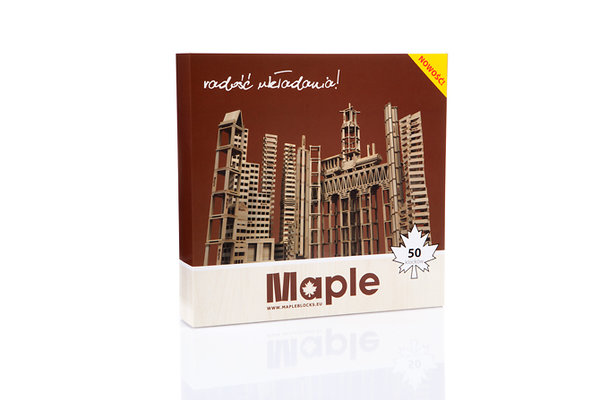 Bausteine von Maple im Karton - 50 Stück