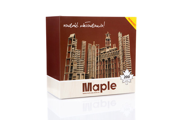 Bausteine von Maple im Karton - 200 Stück