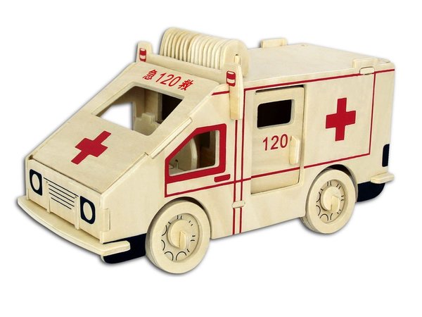 Krankenwagen - 3D Holzbausatz G-P297